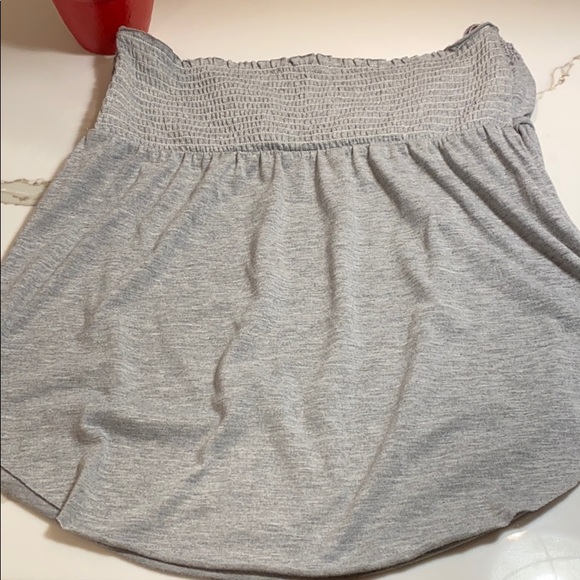 FREE PEOPLE GEY COTTON TUBE TOP - Picture 5 of 6